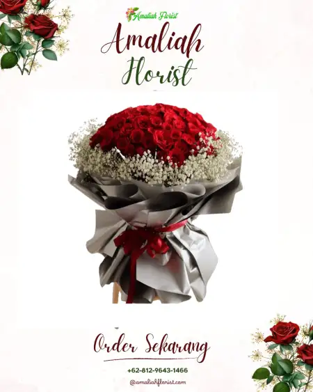 Buket Bunga Tuak Daun Merah